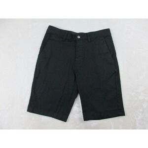 Volcom Shorts‎ Mens 31 Black Chino Pockets Skater Skateboarder Logo Casual